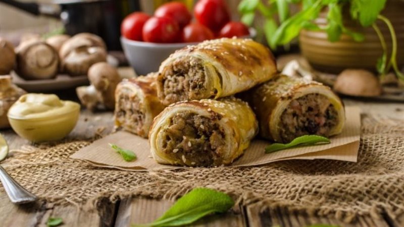 أصابع الجلاش باللحم