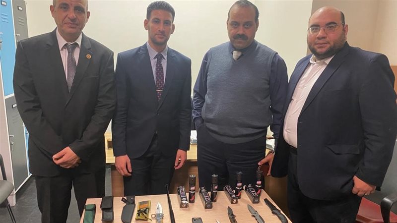 المضبوطات بحوزة رجال