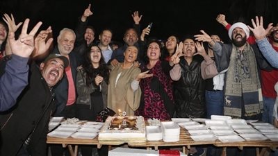 روجينا تحتفل بعيد ميلادها في آخر يوم تصوير ستهم