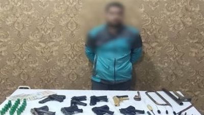 ضبط ورشة لتصنيع الأسلحة النارية فى البحيرة 