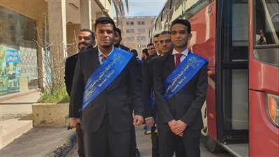 وفد طلاب جامعة بنها في زيارة للمتحف القومي للحضارة المصرية بالفسطاط