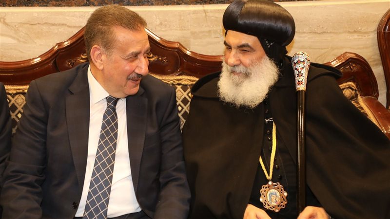 محافظ المنوفية والانبا