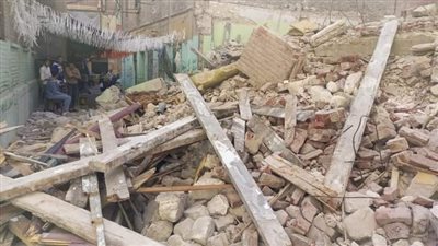 انهيار عقار بمنطقة كرموز غرب الإسكندرية (صور)