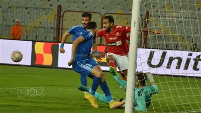 محمود كهربا يهدر فرصة تقدم الأهلي على سموحة بعد 15 دقيقة 