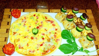 طريقة عمل كريب البيض والخضار (فيديو)