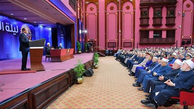  الرئيس السيسي يلقي كلمة في ختام حفل ليلة القدر