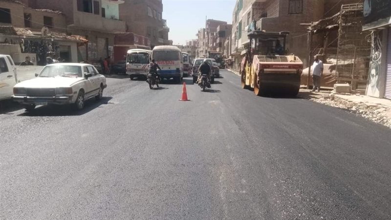رصف طريق طراد النيل