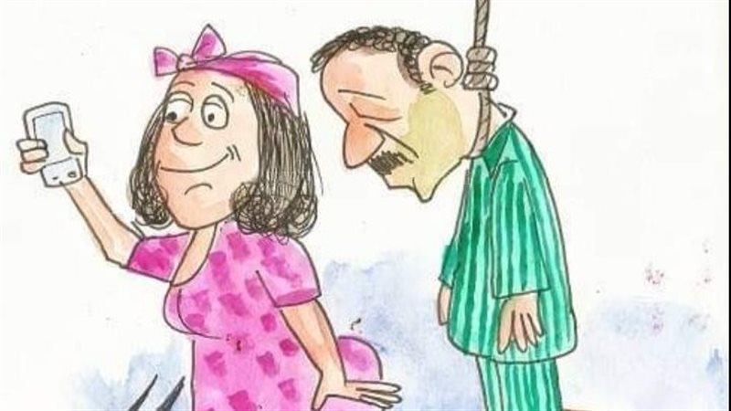 مصاريف العيد في كاريكاتير