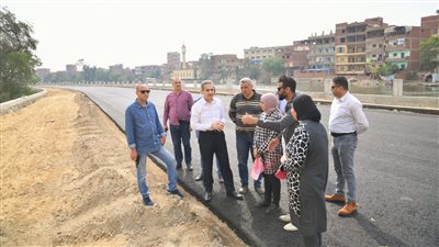 محافظ الغربية يتفقد عملية رصف المرحلة الثانية من كورنيش المحلة 