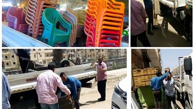 رفع 335 حالة إشغال طريق مخالف خلال حملة مرورية بالبحيرة (صور)