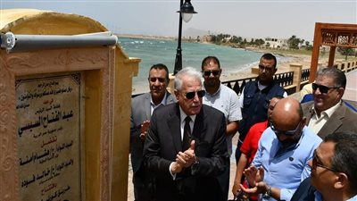 افتتاح طريق كورنيش الجبيل بطور سيناء بطول 3 كم بتكلفة 43 مليون جنيه