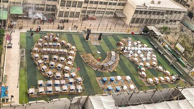 رئيس جامعة حلوان يشارك في حفل إفطار جماعي بهندسة المطرية 