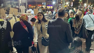 14 صورة ترصد احتفالات ليلة عيد الفطر من مصر الجديدة