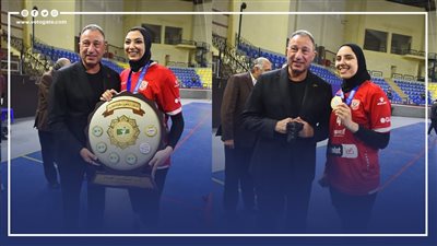 رسالة مؤثرة من ابنة الخطيب بعد تكريمه في مراسم التتويج بدوري الطائرة للسيدات 