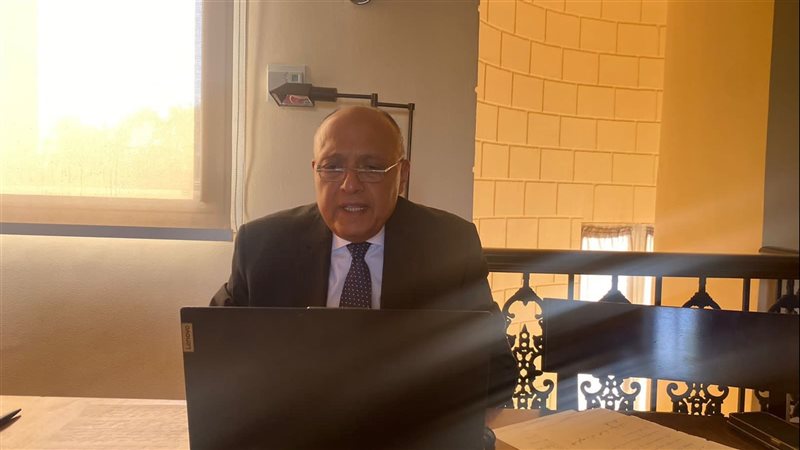 سامح شكرى وزير الخارجية،