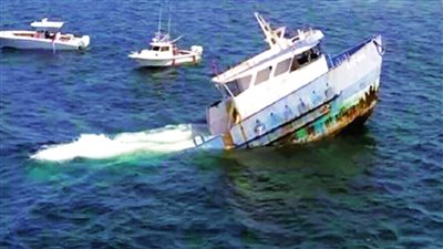 إغراق سفينة لإنتاج شعاب مرجانية