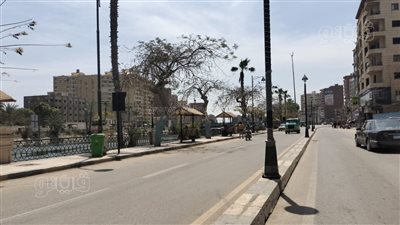 خلو شوارع وكورنيش شبين الكوم في المنوفية مع أول أيام العيد (فيديو وصور)
