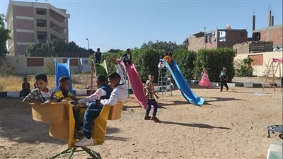 أطفال سوهاج يحتفلون بعيد الفطر المبارك بمركز شباب الصبحة (صور)