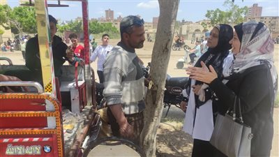 وكيل صحة الغربيه يتابع خطة انتشار العيادات المتنقلة بالميادين