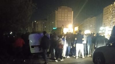 العناية الإلهية تنقذ شابين انقلبت بهما سيارة بترعة في الغربية (صور)