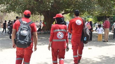 سر انتشار فرق الهلال الأحمر المصري في حديقة الحيوان (صور)