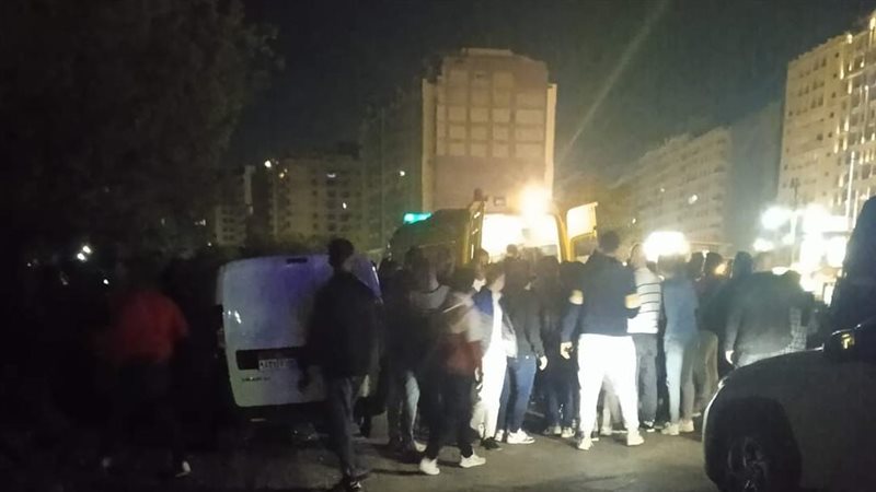 إصابة شابين فى حادث
