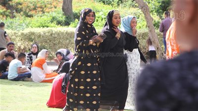 إقبال كثيف للسودانيين على حديقة الأزهر للاحتفال بعيد الفطر (صور)