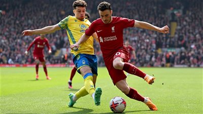 جوتا يحرز الهدف الأول لليفربول في شباك نوتنجهام في الدوري الإنجليزي