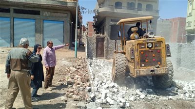 استمرار جهود الوحدات المحلية للتصدي للبناء المخالف والتعديات في الدقهلية