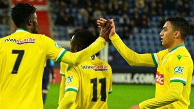 نانت يتقدم على تروا 0/1 في الشوط الأول بمشاركة مصطفى محمد 