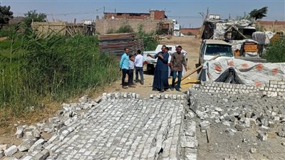 إزالة 12 حالة تعد على الأراضي الزراعية بالجيزة