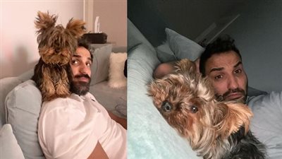 أحمد فهمي يكشف قصة غريبة له مع الكلبة زيزي قبل زواجه من هنا الزاهد (فيديو)