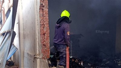 إخماد حريق نشب داخل مخزن تنر في الجيزة 