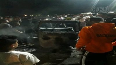 إصابة 9 أشخاص بينهم 3 أطفال في تصادم سيارتي ملاكي بالطريق الدائري بالإسماعيلية 