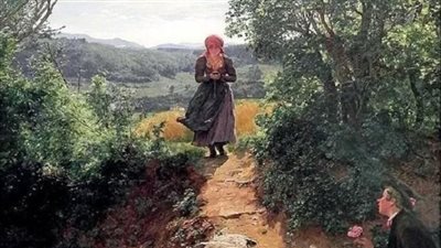  لوحة عمرها 150 عاما تظهر امرأة تستخدم جهاز آيفون 