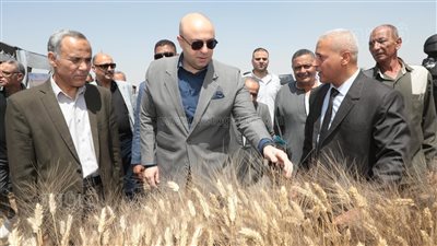 محافظ بني سويف يفتتح موسم حصاد وتوريد القمح: بالوعي سنعبر الأزمات