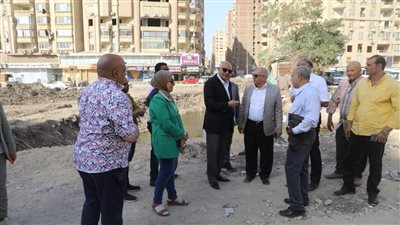 محافظ الجيزة يتابع أعمال تغطية وتأهيل ترعة المريوطية بقطاع المنشية (صور)