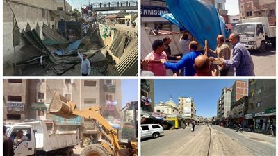 ضبط 2365 حالة إشغال طريق مخالف بمدينة إيتاي البارود بالبحيرة (صور)