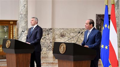 7 صور ترصد زيارة مستشار النمسا لقصر الاتحادية ولقاء الرئيس السيسي