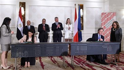 مدبولي ومستشار النمسا يشهدان توقيع خطاب نوايا بشأن تعزيز التعاون الاقتصادي بين البلدين 