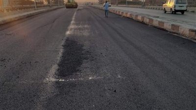 إعادة فتح كوبري بنها بالطريق الزراعي (صور)