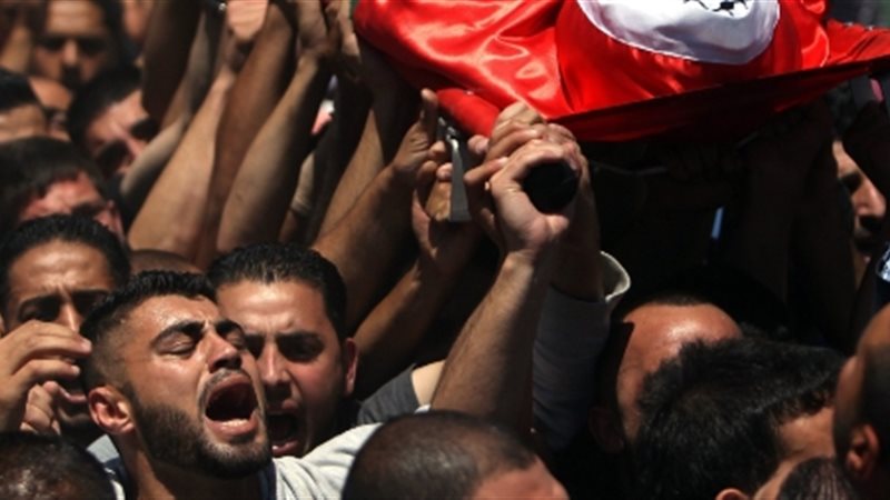 جنازة فلسطيني بالضفة،