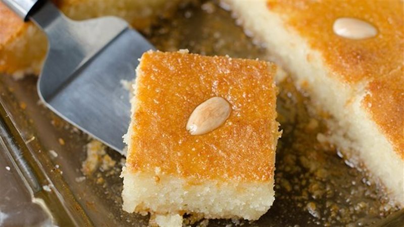 طريقة عمل البسبوسة،