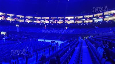  الاستعدادات الأخيرة قبل حفل شيرين في دبي