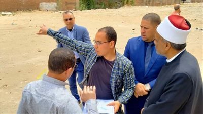وكيل الأوقاف بالبحيرة يتفقد موقع إنشاء المركز الثقافي الإسلامي بدمنهور (صور)