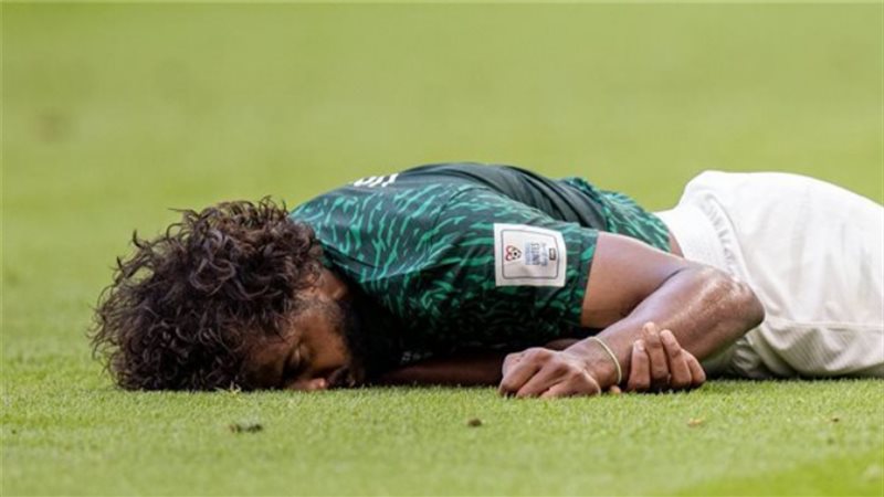 لحظة إصابة ياسر الشهراني