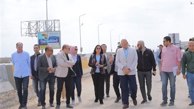منال عوض تتابع تطوير مدخل محافظة دمياط بمنطقة شطا (صور)