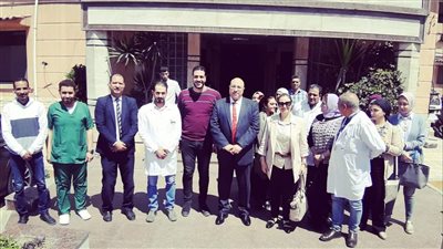 وكيل صحة الإسكندرية ومدير التأمين الصحي في جولة بمستشفى كرموز (صور)