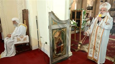 البابا تواضروس الثاني يترأس القداس الإلهي فى الإسكندرية (صور)