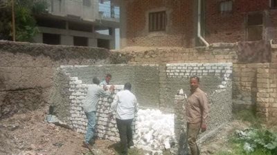 إزالة 4 حالات تعد على الأرض الزراعية بالشرقية 